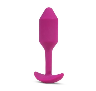 Plug analny wibrujący - B-Vibe Vibrating Snug Plug 2 Rose